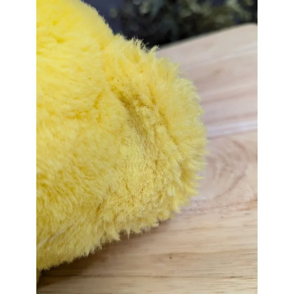 Fairview International Taiwan R.O.C yellow teddy bear w/ knitted dog sweater 12